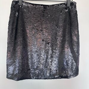 Sabine Sequins Black Mini Skirt